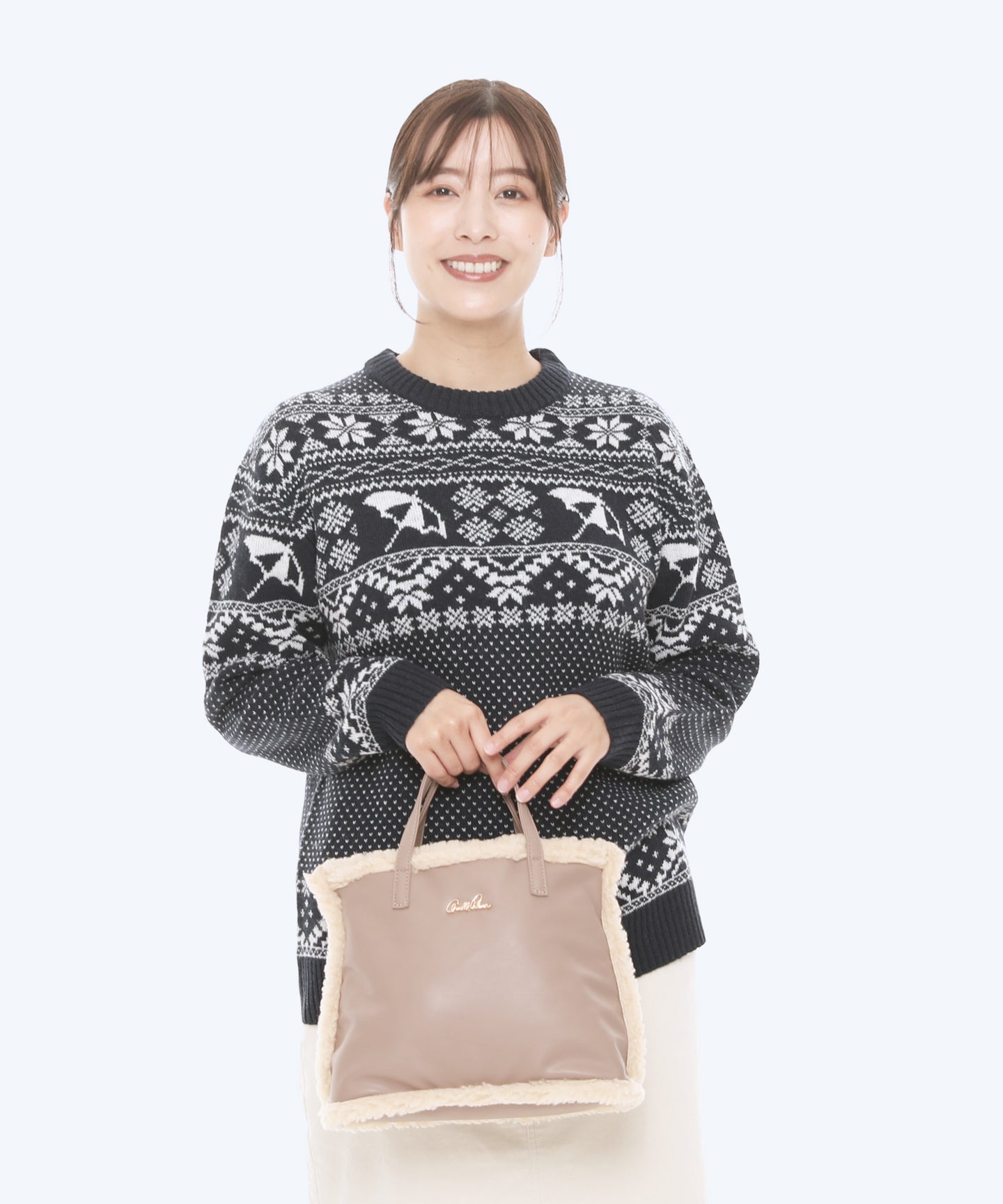 Arnold Palmer 【残り2点】フェイクムートン リバーシブルトート